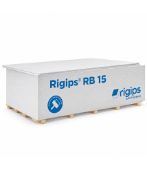 Placa gips-carton Rigips RB, tip A, 15 x 1200 x 2600 mm Placa gips-carton Rigips RB, tip A, 15 x 1200 x 2600 mm